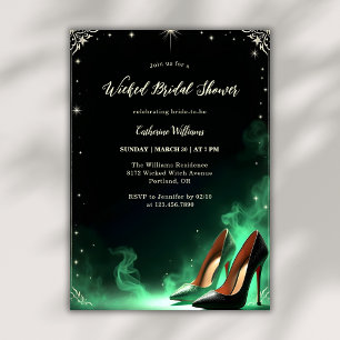 Invitación Esmeralda Estilo Verde Magnífico Ducha Bridal Pint