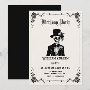Invitación Esmoquin de cráneo