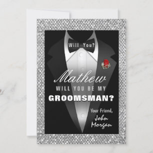 Invitación Esmoquin Sé Mi Padrino