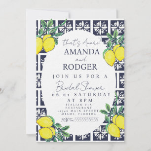 Invitación Eso es Amore Acuarela Italiana Limón Nupcial 