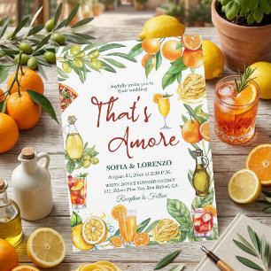 Invitación Eso es Amore Cóctel de Citricos Italianos para Bod