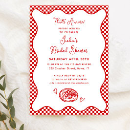 Invitación ¡Eso es Amore! Cortadora de novias italiana con co