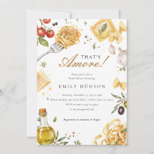 Invitación Eso es Amore Despedida de Soltera Italiana