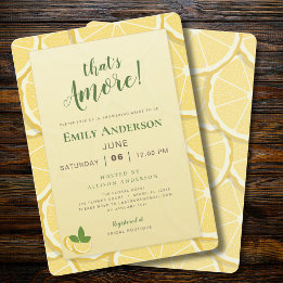 Invitación Eso es Amore Despedida de Soltera | Limón Italiano