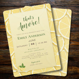 Invitación Eso es Amore Despedida de Soltera | Limón Italiano