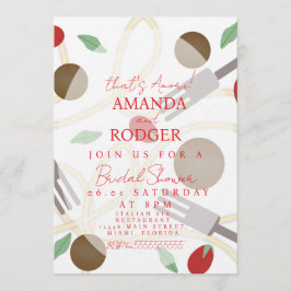 Invitación Eso es Amore Pasta Italiana Bodas