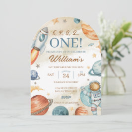 Invitación Espacio 1º cumpleaños