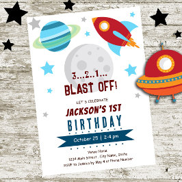 Invitación Espacio 1º cumpleaños