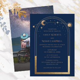 Invitación Espacio fotográfico de la estrella de la luna del