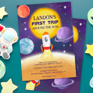 Invitación Espacio Guay Primer viaje alrededor del primer cum