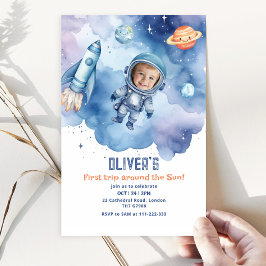 Invitación Espacio Primer viaje alrededor del Sol Foto