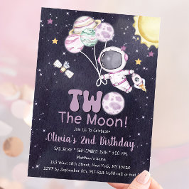 Invitación Espacio Segundo Viaje de Cumpleaños Alrededor Del