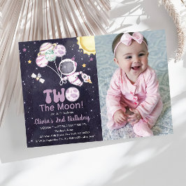 Invitación Espacio Segundo Viaje de Cumpleaños Alrededor Del