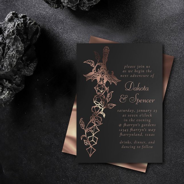 Invitación Espada RPG | Dígito de la fantasía del cobre Table (Subido por el creador)