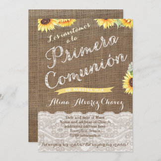 Invitación España 1ª Comunión Invita a Latina Chica