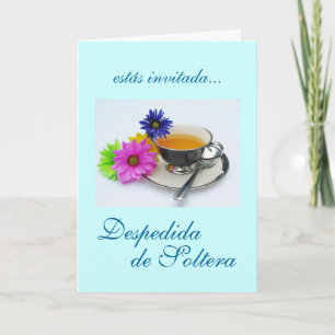 Invitación Español: Despedida de Soltera/ducha nupcial