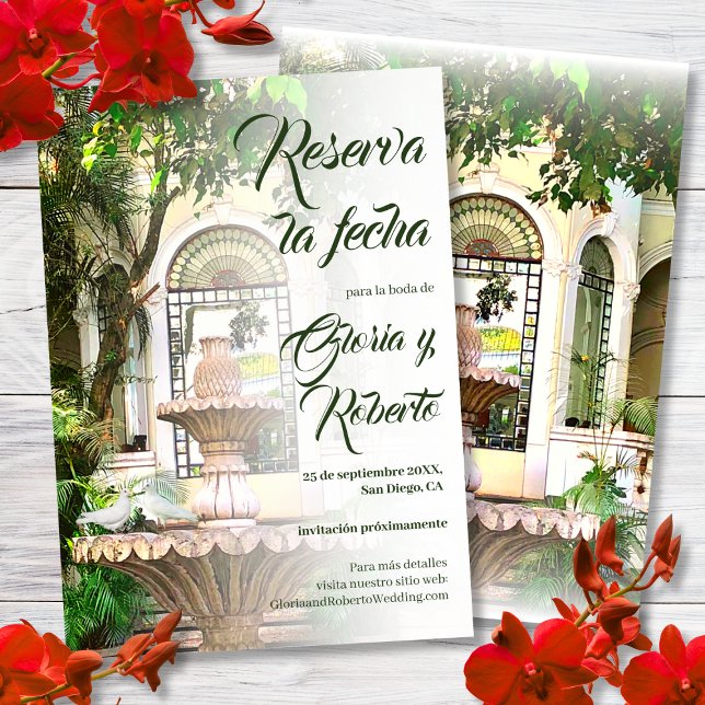 Invitación Español, Hacienda Boda Mexicana Salva La Fecha (Subido por el creador)