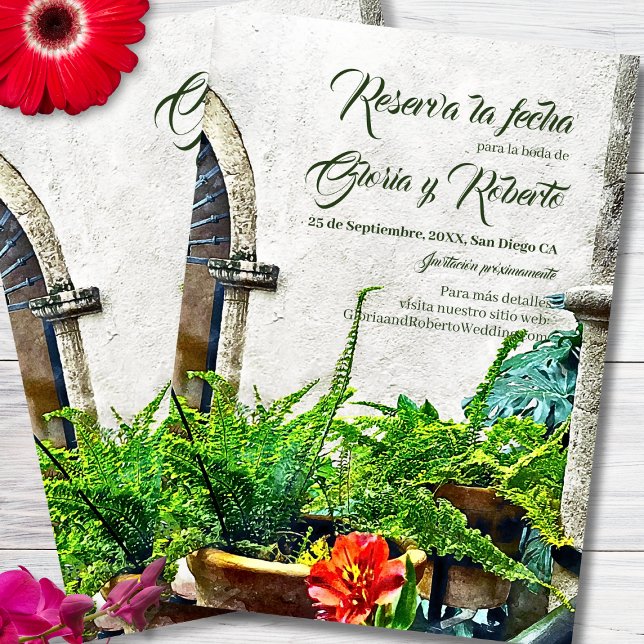 Invitación Español, Hacienda Patio, Boda mexicano (Subido por el creador)