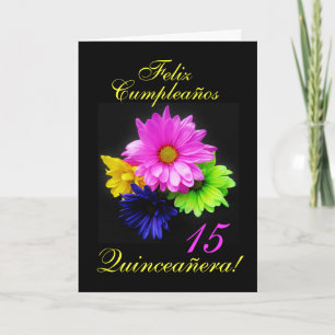 Invitación Español: Quinceanera 15 años B-día