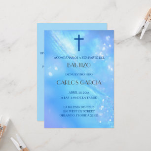 Invitación española de Bautizo