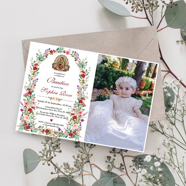 Invitación Española De Bautizo Foto De Bautizo Flo (Subido por el creador)