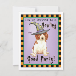 Invitación española de Halloween Welsh Springer