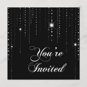 Invitación Esparkle & Shine Faux Sequin :Invitación