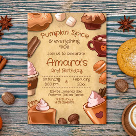 Invitación Especia de Calabaza y Todo lo Bonito