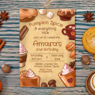 Invitación Especia de Calabaza y Todo lo Bonito