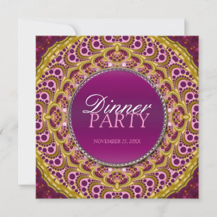 Invitación especial a una cena exótica oriental