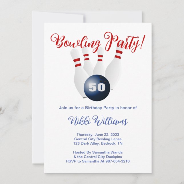 Invitación especial de cumpleaños número 50 - Fies (Anverso)