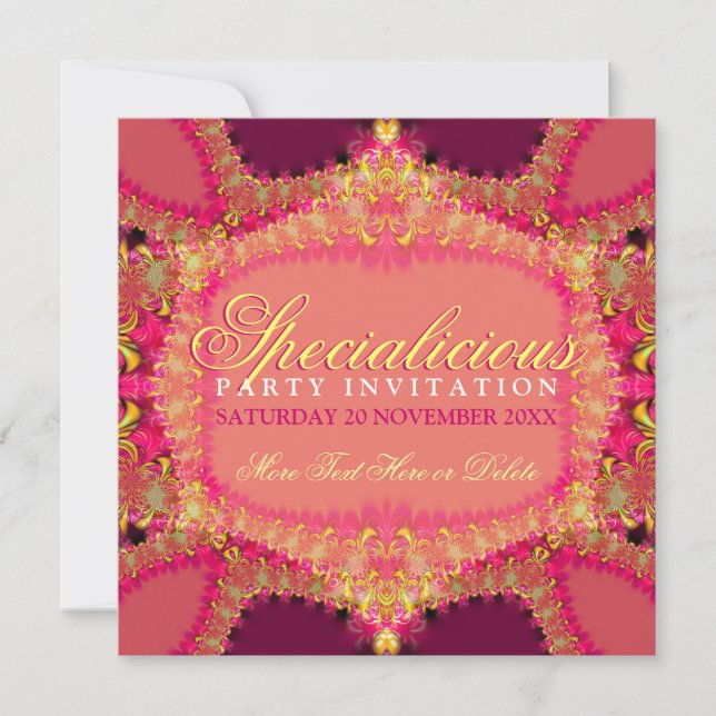 Invitación especial de fiesta de los Alumnos de Co (Anverso)