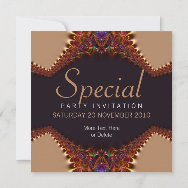 Invitación especial de Ocasión de la tribu Tierra (Anverso)