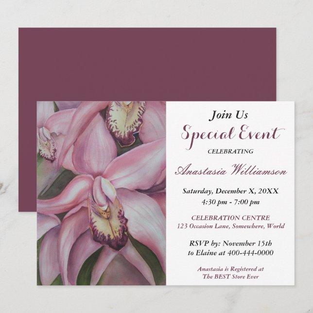 INVITACIÓN ESPECIAL DEL CUMPLEAÑOS (Anverso / Reverso)