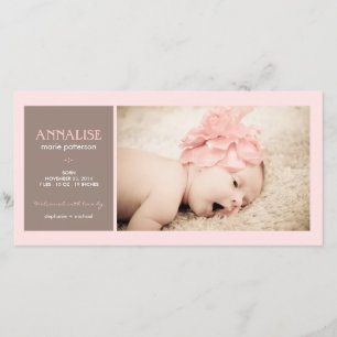 Invitación especial del nacimiento de la niña de