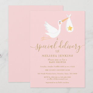 Invitación Especial Entrega de Cuch sprinkle de Baby Shower C