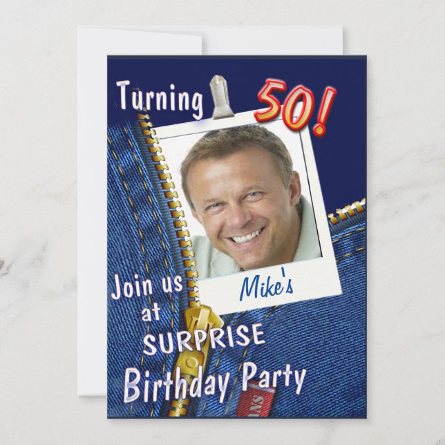 Invitación especial para cumpleaños (Anverso)