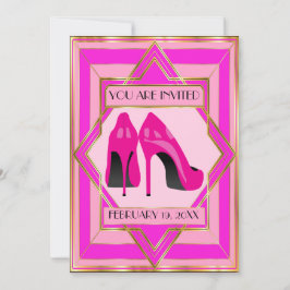 Invitación especial para ocasiones de tacones alto