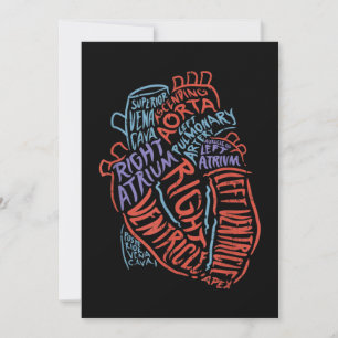 Invitación Especialista del corazón Anatomía Doctor Biología 