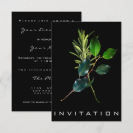 Invitación Especias Chef Italiano Cena Hause Rosmarino Lauro