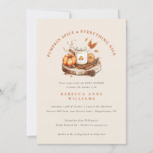 Invitación Especie de calabaza y todo bueno - Caer en Baby Sh