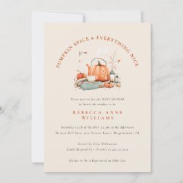 Invitación Especie de calabaza y todo bueno - Caer en Baby Sh
