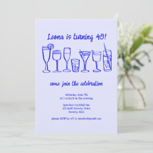 Invitación Espectacular cóctel que bebe Personalizado Fiesta