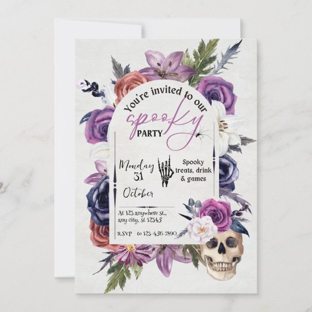 Invitación Espectacular de Espanto - ¡Únete si te atreves! (Anverso)