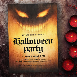Invitación Espectacular demonio fantasma de la fiesta de Hall