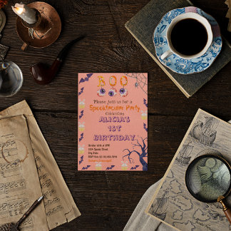 Invitación Espectacular fiesta de cumpleaños con disfraces de