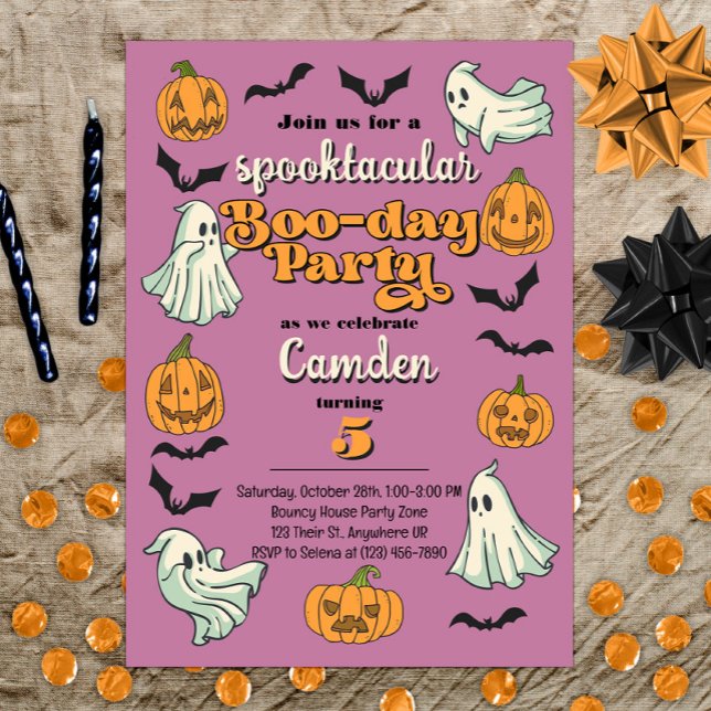 Invitación Espectacular fiesta de cumpleaños de Fantasma Hall (Subido por el creador)