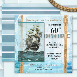 Invitación Espectacular fiesta de cumpleaños del marinero ret