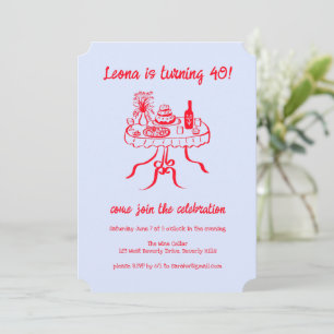 Invitación Espectacular fiesta de cumpleaños del Personalizad