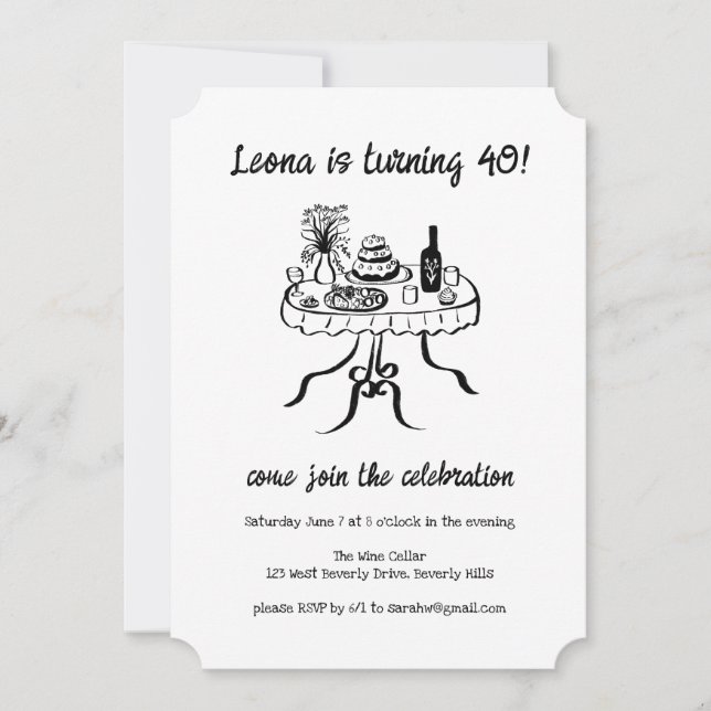 Invitación Espectacular fiesta de cumpleaños del Personalizad (Anverso)